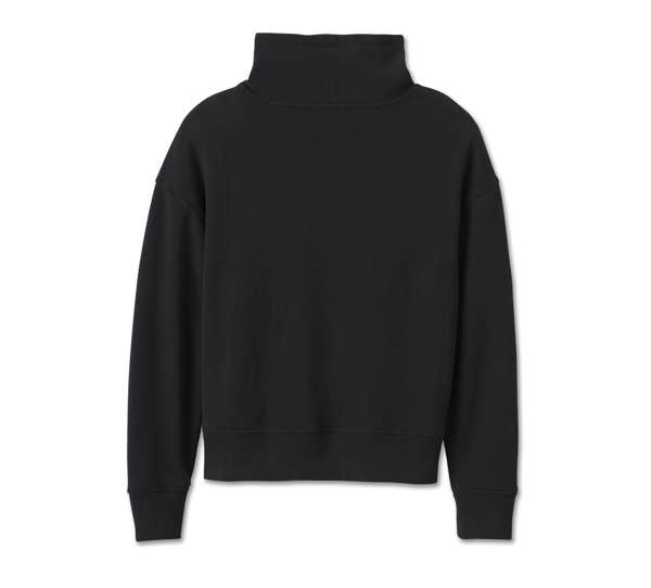 HARLEY-DAVIDSON WOMENS BAR & SHIELD FUNNEL NECK PULLOVER
