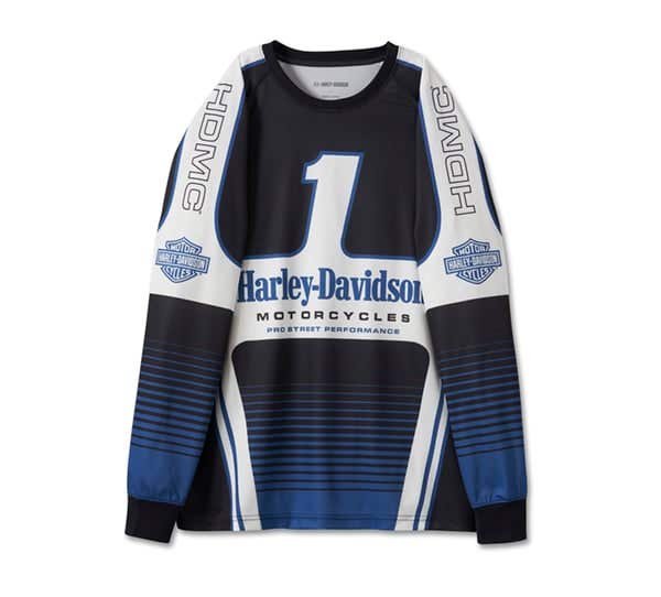 HARLEY-DAVIDSON MENS #1 RACING JERSEY