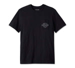 HARLEY-DAVIDSON MENS BAR & SHIELD 3D POCKET TEE