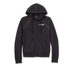HARLEY-DAVIDSON WOMENS CLASSIC BAR & SHIELD ZIP FRONT HOODIE