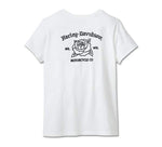 HARLEY-DAVIDSON WOMENS H-D ROSEBUD POCKET TEE