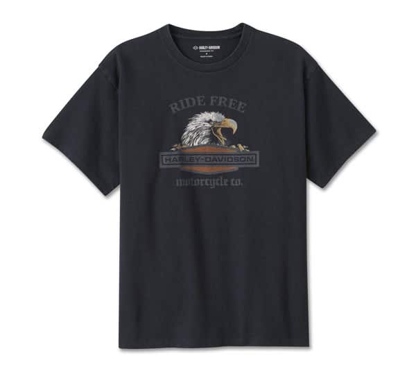 HARLEY-DAVIDSON WOMENS RIDE FREE EAGLE OVERSIZED TEE