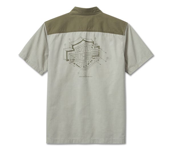 HARLEY-DAVIDSON MENS BAR & SHIELD 3D SHIRT