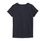 HARLEY-DAVIDSON WOMENS UNITED V-NECK ROSEBUD TEE