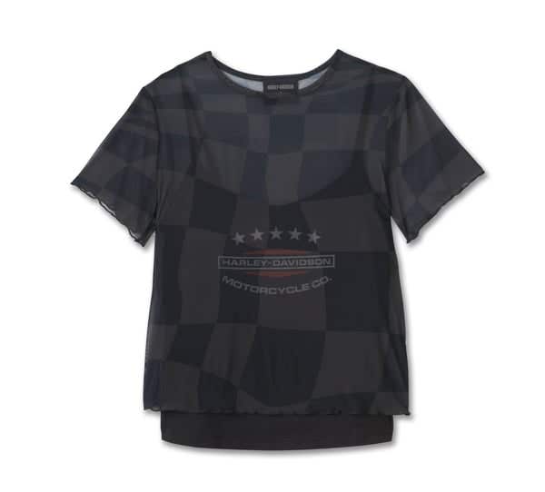 HARLEY-DAVIDSON WOMENS ROAD RACER MESH TEE