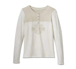 HARLEY-DAVIDSON WOMENS TIMELESS LONG SLEEVE HENLEY