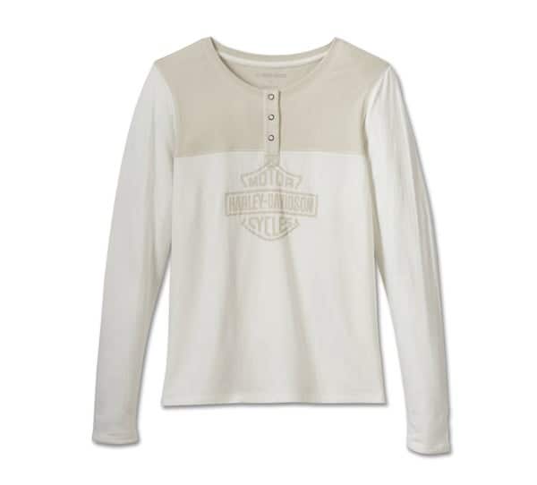 HARLEY-DAVIDSON WOMENS TIMELESS LONG SLEEVE HENLEY