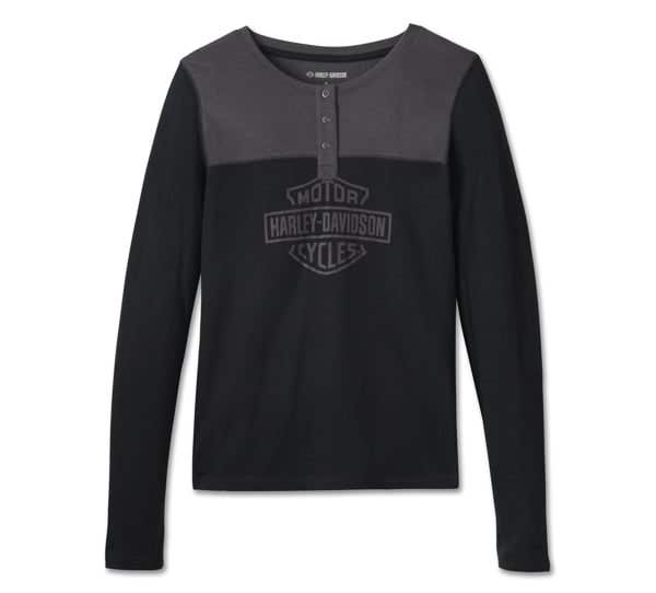 HARLEY-DAVIDSON WOMENS TIMELESS LONG SLEEVE HENLEY