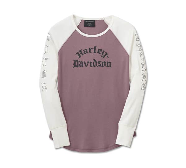 HARLEY-DAVIDSON WOMENS AUTHENTIC LONG SLEEVE RIB TOP