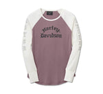 HARLEY-DAVIDSON WOMENS AUTHENTIC LONG SLEEVE RIB TOP