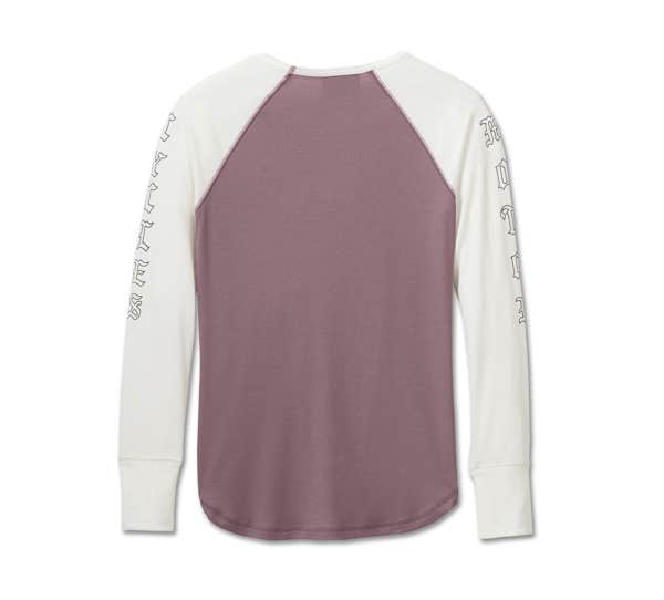 HARLEY-DAVIDSON WOMENS AUTHENTIC LONG SLEEVE RIB TOP