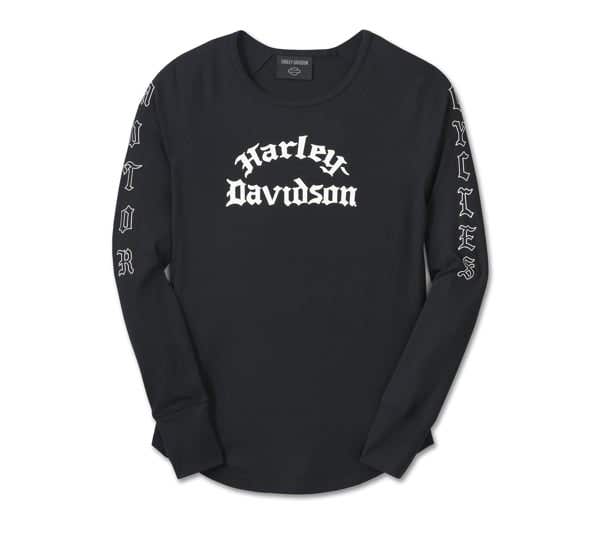HARLEY-DAVIDSON WOMENS AUTHENTIC LONG SLEEVE RIB TOP