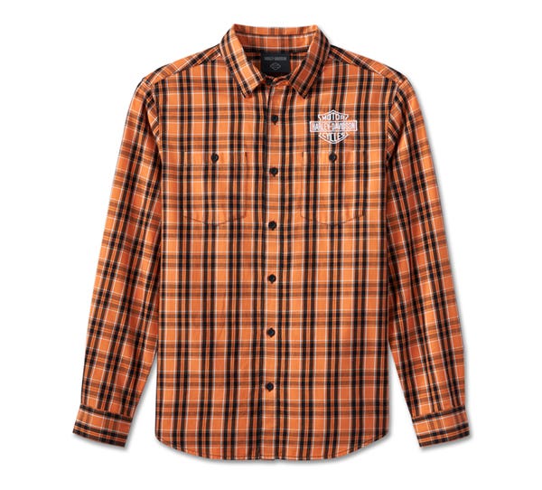 HARLEY-DAVIDSON MENS PLAID SHIRT