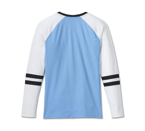 HARLEY-DAVIDSON WOMENS FIRST-CLASS LONG SLEEVE RAGLAN TOP