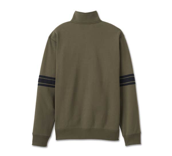 HARLEY-DAVIDSON MENS BAR & SHIELD 1/4 ZIP FLEECE