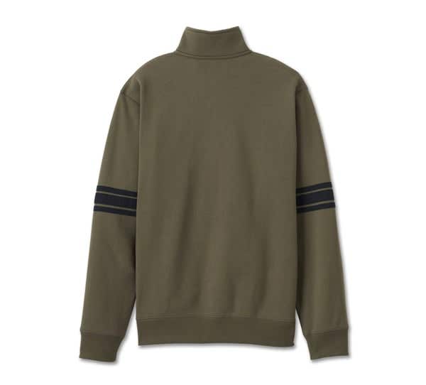 HARLEY-DAVIDSON MENS BAR & SHIELD 1/4 ZIP FLEECE