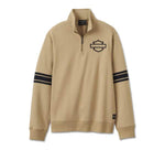 HARLEY-DAVIDSON MENS BAR & SHIELD 1/4 ZIP FLEECE