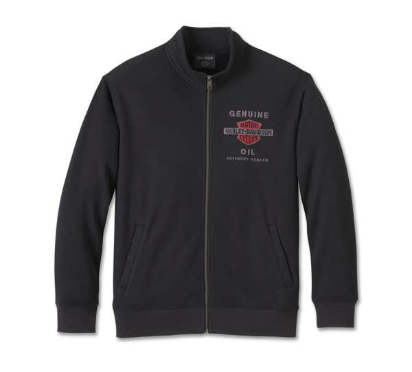 HARLEY-DAVIDSON MENS GENUINE BAR & SHIELD TRACK JACKET