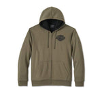 HARLEY-DAVIDSON MENS BAR & SHIELD SHERPA FULL ZIP HOODIE