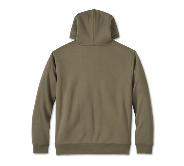 HARLEY-DAVIDSON MENS BAR & SHIELD SHERPA FULL ZIP HOODIE