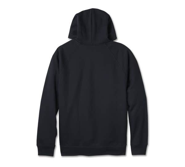 HARLEY-DAVIDSON MENS BAR & SHIELD CONTRAST PULLOVER HOODIE
