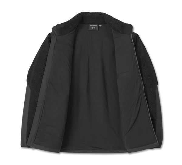 HARLEY-DAVIDSON MENS HARLEY-DAVIDSON SHERPA FULL ZIP
