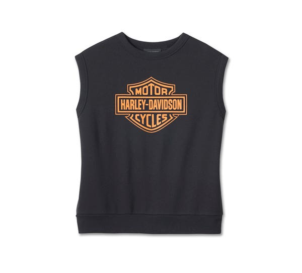 HARLEY-DAVIDSON WOMENS WICKED SLEEVELESS SWEATSHIRT
