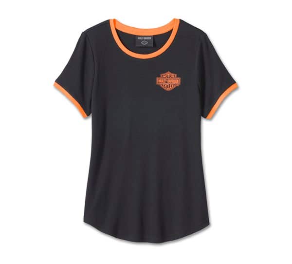 HARLEY-DAVIDSON WOMENS RINGER TEE