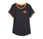 HARLEY-DAVIDSON WOMENS RINGER TEE
