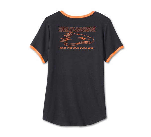 HARLEY-DAVIDSON WOMENS RINGER TEE
