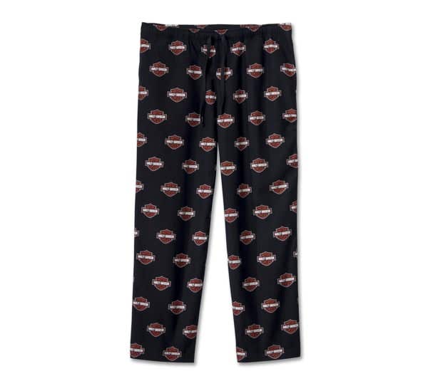 HARLEY-DAVIDSON MENS BAR & SHIELD LONG SLEEVE PAJAMA SET