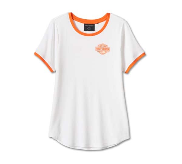 HARLEY-DAVIDSON WOMENS RINGER TEE