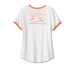 HARLEY-DAVIDSON WOMENS RINGER TEE