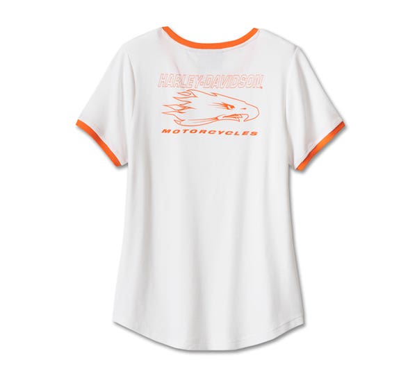 HARLEY-DAVIDSON WOMENS RINGER TEE