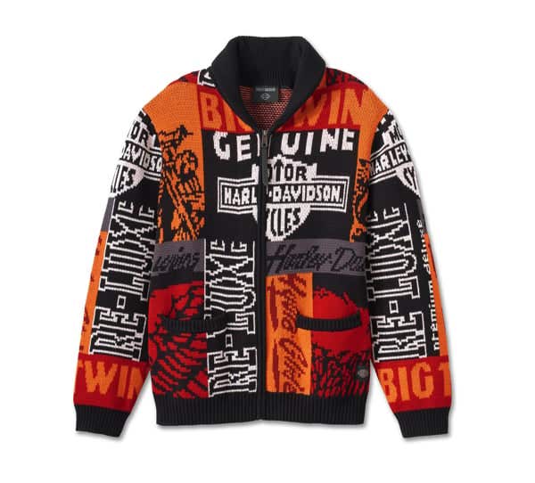 HARLEY-DAVIDSON MENS WILD CARD CARDIGAN