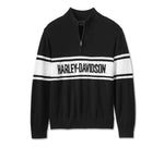 HARLEY-DAVIDSON MENS HARLEY-DAVIDSON 1/4 ZIP SWEATER
