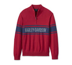 HARLEY-DAVIDSON MENS HARLEY-DAVIDSON 1/4 ZIP SWEATER