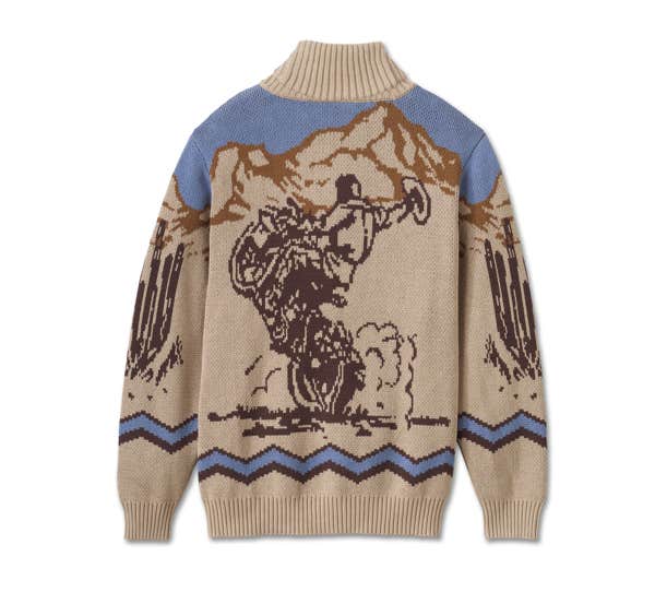 HARLEY-DAVIDSON MENS COWBOY CARDIGAN