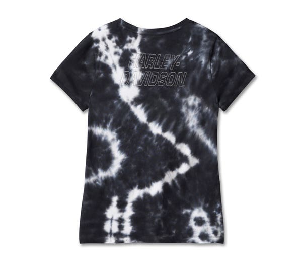 HARLEY-DAVIDSON WOMENS TIE DYE V-NECK TEE