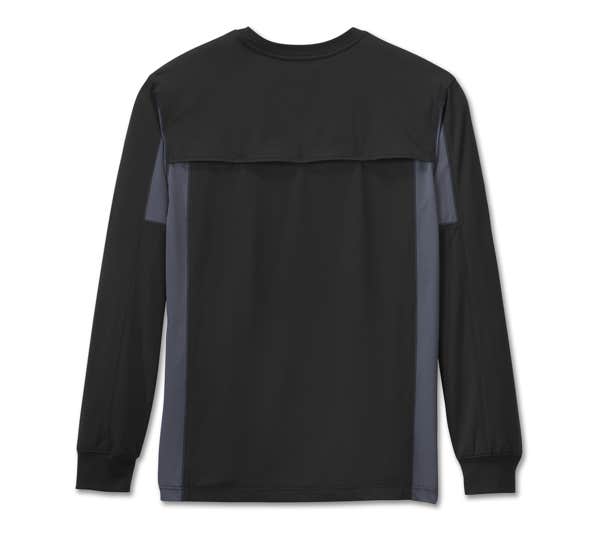 HARLEY-DAVIDSON MENS H-D TECH MESH LONG SLEEVE TEE