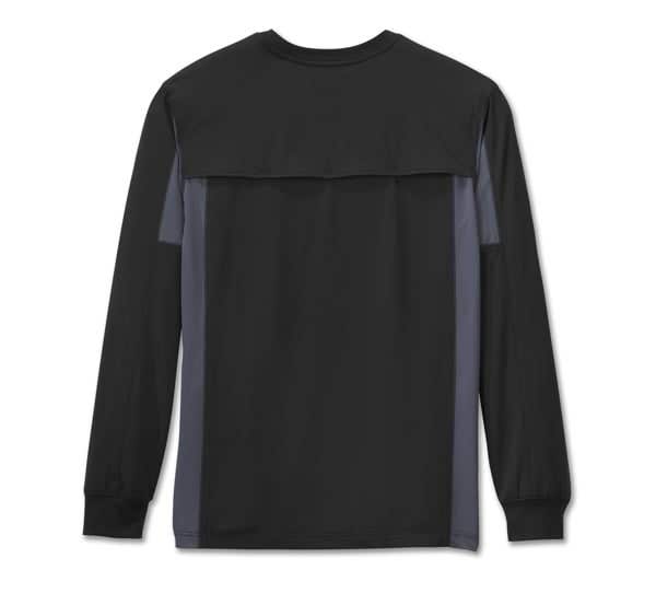 HARLEY-DAVIDSON MENS H-D TECH MESH LONG SLEEVE TEE