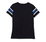 HARLEY-DAVIDSON WOMENS #1 RACING TEE WITH REFLECTIVE STRIPE