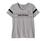 HARLEY-DAVIDSON WOMENS #1 RACING TEE WITH REFLECTIVE STRIPE