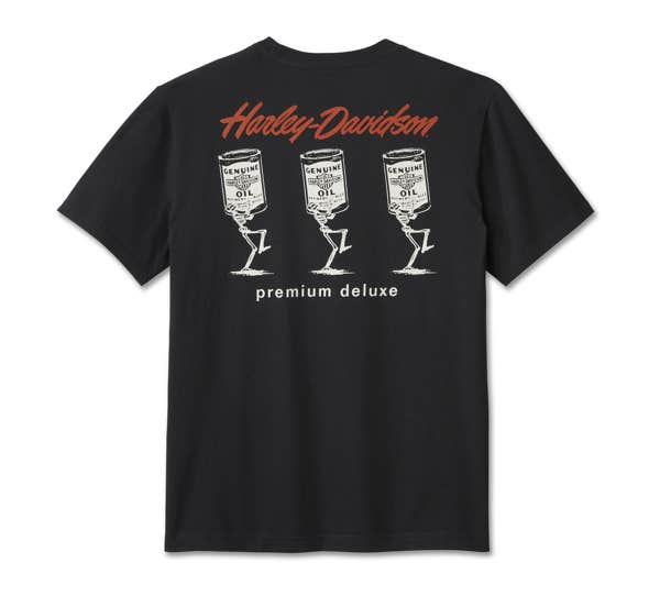 HARLEY-DAVIDSON MENS H-D OIL CAN GRAPHIC TEE