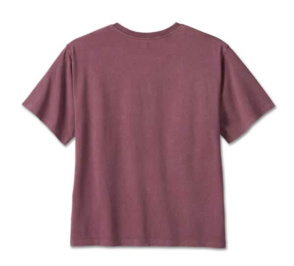 HARLEY-DAVIDSON WOMENS BAR & SHIELD OVERSIZED BOXY TEE