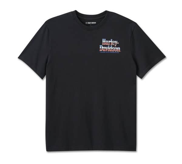 HARLEY-DAVIDSON MENS LOADED WITH HORSEPOWER GRAPHIC TEE
