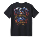 HARLEY-DAVIDSON MENS LOADED WITH HORSEPOWER GRAPHIC TEE