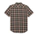 HARLEY-DAVIDSON MENS RACER FONT PLAID SHIRT