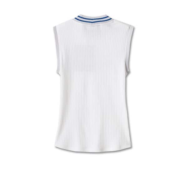 HARLEY-DAVIDSON WOMENS VICTORY HIGH-NECK SLEEVELESS TOP
