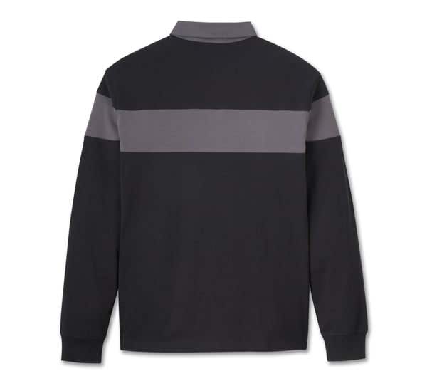 HARLEY-DAVIDSON MENS BAR & SHIELD LONG SLEEVE POLO